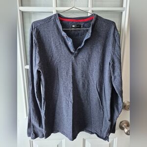 Simons Dark Blue Polka Dot Shirt